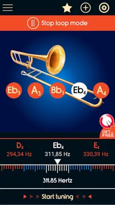 Master Trombone Tuner android App screenshot 0